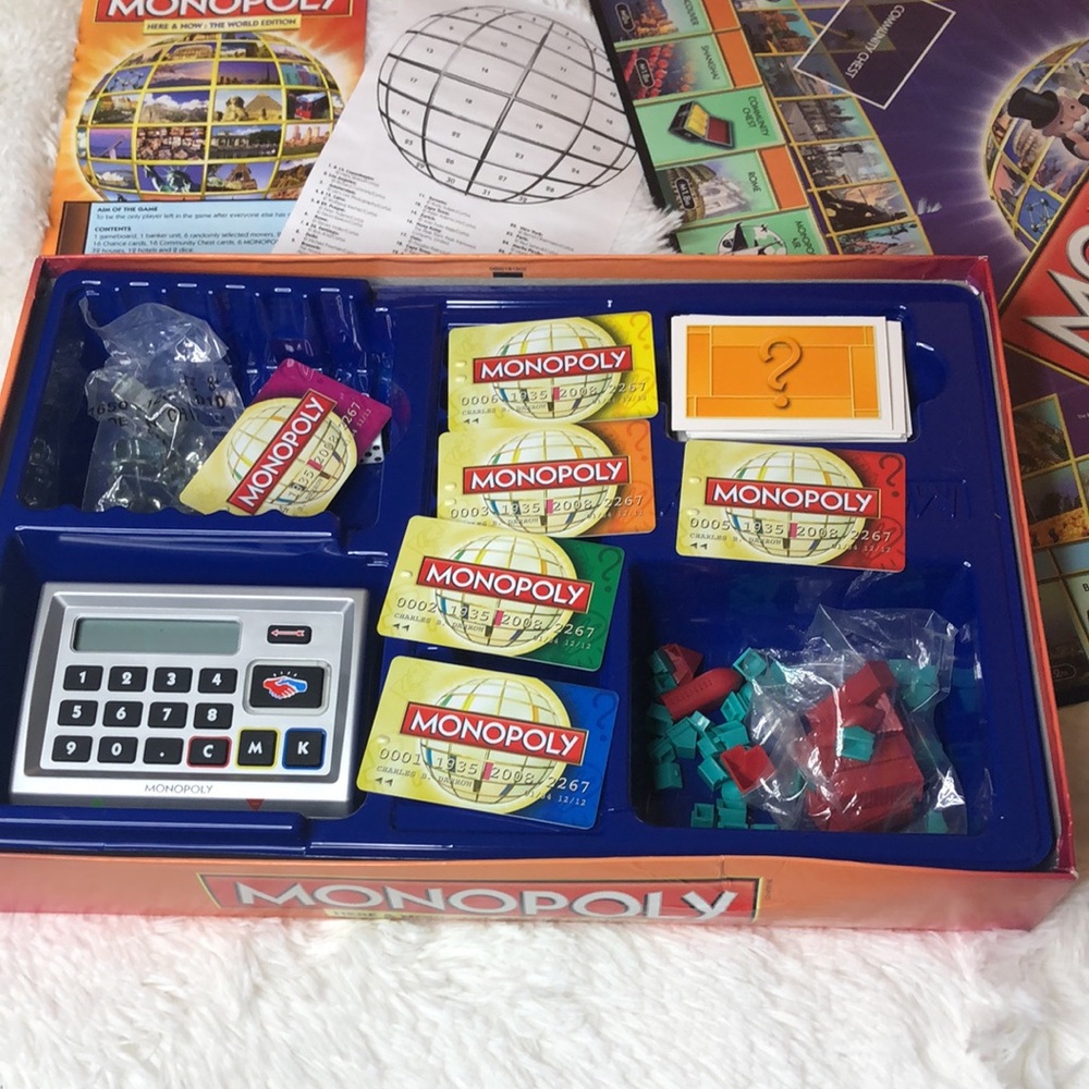 Monopoly Here & Now The World Edition Credit Cards Not Cash Game Board Hasbro - Picture 8 of 13